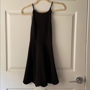 Black mini dress.